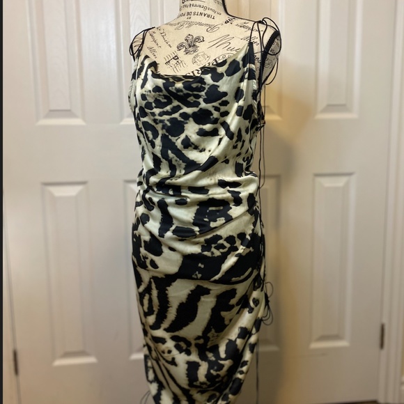 Leopard Slip Dress - Picture 1 of 4